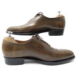 JM Weston-JM WESTON RICHELIEU CYCLING FLORA SHOES 402 6.5C 40 40.5 Brown leather-Brown