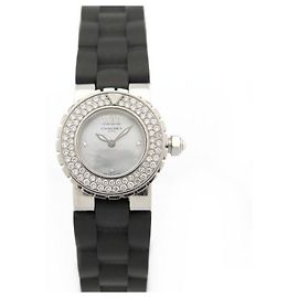 RELÓGIO DA CLASSE UM DE CHAUMET 621 quartzo ct 24 RELÓGIO DE AÇO MM EM AÇO E DIAMANTES Prata
