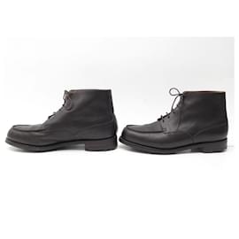 JM Weston-JM WESTON SHOES 321 DERBY GOLF UPRIGHTS 9.5D 43.5 HIGH SHOES LEATHER-Brown