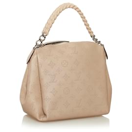 Louis Vuitton-Louis Vuitton Brown Mahina Babylone BB-Brown,Beige