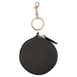 Stella Mc Cartney-Stella McCartney Round Logo Coin Purse-Black