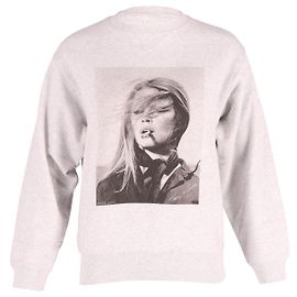 Anine Bing Ramona Sweatshirt aus grauer Baumwolle Grau