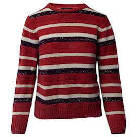 Apc-APC Lurex Stripe Sweater in Multicolor Cotton-Other,Python print