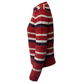 Apc-APC Lurex Stripe Sweater in Multicolor Cotton-Other,Python print
