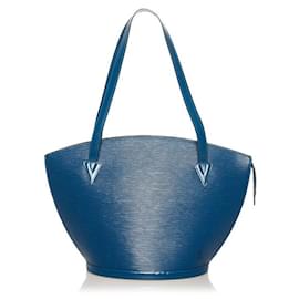 Louis Vuitton-louis vuitton Epi Saint Jacques Long Strap blue-Blue