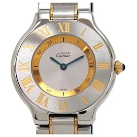 Cartier-* Cartier Mast 21LM 31mm Men's watch-Silvery,Golden
