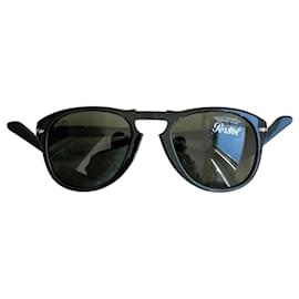 Persol-Óculos de sol aviador Persol novo limitado-Preto