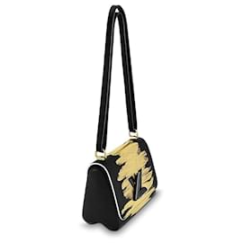 Louis Vuitton-Louis Vuitton Black/Gold Leather Twist PM Handtasche Limited Edition-Mehrfarben