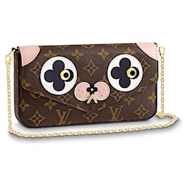 Louis Vuitton-Monogram Puppy Face Felicie Pochette Sac à main Edition Limitée-Multicolore