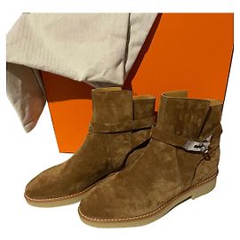 Bottines FOLLOW HERMÈS Caramel