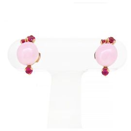 * Pendientes Pomellato Capri 3p ruby 1P Rosa Cerámica Oro Rosa Rosa Dorado