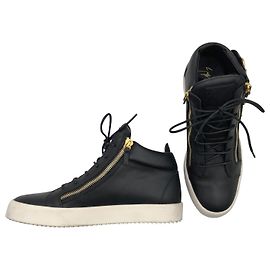 Baskets montantes Giuseppe Zanotti en cuir noir Noir