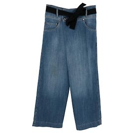 Jean de pêcheur Brunello Cucinelli en denim bleu Bleu