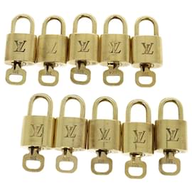 Louis Vuitton-Louis Vuitton padlock 10set Padlock Gold Tone LV Auth am2836g-Other