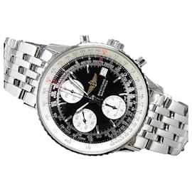 Breitling-BREITLING Old Navitimer black Dial Bracelet Specification A13322 Genuine goods Mens-Silvery