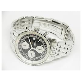 Breitling-BREITLING Old Navitimer black Dial Bracelet Specification A13322 Genuine goods Mens-Silvery