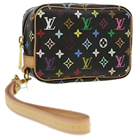 Louis Vuitton-Bolsa LOUIS VUITTON Monogram Multicolor Trousse Wapity Preto M58034 Auth yk5142NO-Preto