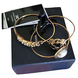 Conjunto de 3 Pulseiras Elisabetta Franchi Douradas Dourado