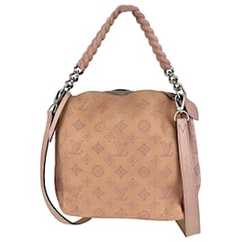 Louis Vuitton-Louis Vuitton Hand Bag Babylone Mahina Chain BB Magnolia Pink Shoulder Bag Preowned-Pink