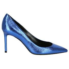 Zapatos Tacones Tacones con punta abierta Yves Saint Laurent Tacones con punta abierta azul elegante 