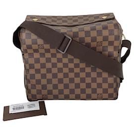 Louis Vuitton-Louis Vuitton Damier Ebene Canvas Naviglio Shoulder Messenger Bag N45255 Pre owned-Brown