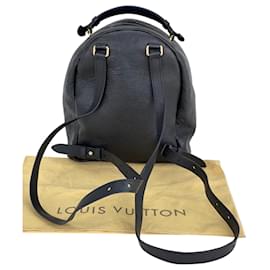 Louis Vuitton-Louis Vuitton Sorbonne Monogram Empreinte Backpack Travel School M44016 Preowned-Black
