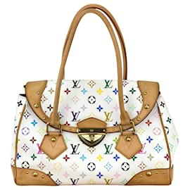 Louis Vuitton-LOUIS VUITTON Beverly GM Shoulder White Monogram Multicolor Umhängetasche gebraucht-Weiß