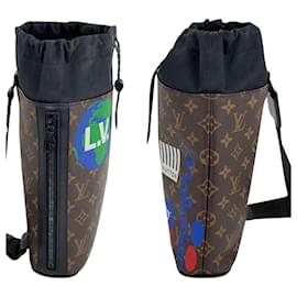Louis Vuitton-LOUIS VUITTON Monogram Men's Chalk Sling bag Nap Sac Shoulder Bag Mochila M44625 De padre-Negro