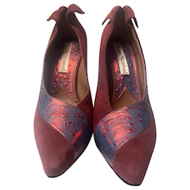 Vivienne Westwood-Zapatos de salón Vivienne Westwood en ante rojo-Roja