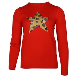 Sudadera con estrella de Bella Freud en algodón rojo Roja