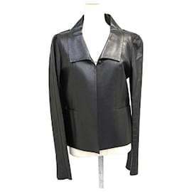 Chanel-CHANEL leather jacket-Black