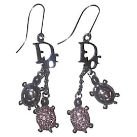 Christian Dior-Earrings-Pink,Silver hardware
