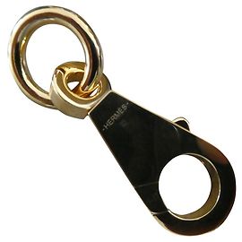mousqueton hermès en acier plaqué or neuf Bijouterie dorée