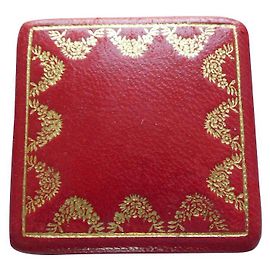 antique cartier ring box Red