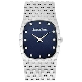 Audemars Piguet-*AUDEMARS PIGUET Cobra 12P diamond K18WG men's manual winding watch navy dial-Navy blue