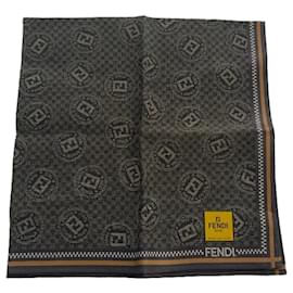 Fendi-Grey Fabric Fendi Scarf-Grey