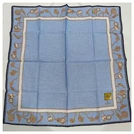 Fendi-Blue Fabric Fendi Scarf-Blue