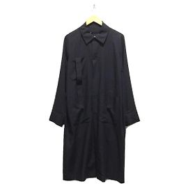 **Acne Studios (Acne) MAURO SS16/soutien collar coat/46/Wool/NVY Navy blue