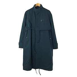 Acne-**Acne Studios (Acne) 18SS/Malki Stand Collar Ripstop Linen-Blend Belted Coat/46-Green