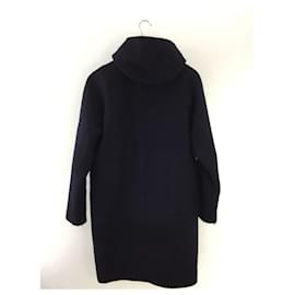 Acne-**Acne Studios (Acne) MILTON/hooded coat/46/wool/navy-Navy blue