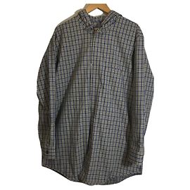 **Acne Studios (Acne) Coat/50/Cotton/Multicolor/Check/MERVES CHECK PSS18 Blue Khaki