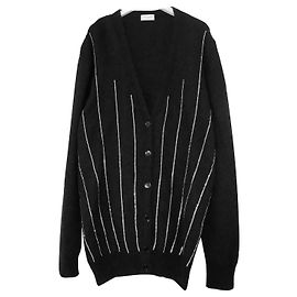 Saint Laurent Saint-Laurent-Fall 2015 Cardigan mit Kristallfront Schwarz
