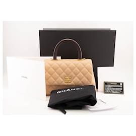 Chanel-Chanel Coco Handle Bag Caviar Quilted Leather-Pink