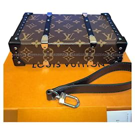 Louis Vuitton-limited edition louis vuitton trunk bag-Black,Light brown,Dark brown