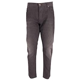 Alexander Mcqueen-Alexander McQueen Straight Fit Jeans in Black Cotton-Black