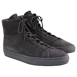 Autre Marque-Common Projects Achilles High Sneakers in Dark Grey Suede-Grey