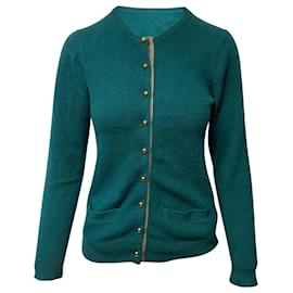 Sacai-Sacai Cardigan in Green Cashmere-Green