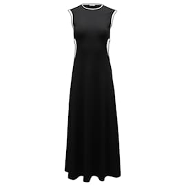 Autre Marque-Christopher Esber Negative Space Rib Maxi Dress in Black Polyester-Black