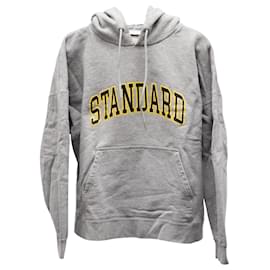 Sandro-Sandro 'Standard' Hoodie in Grey Cotton-Grey