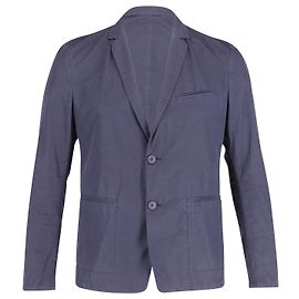 Blazer slim fit Hugo Boss in cotone blu Blu